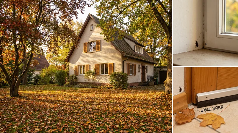 Herbst: Wenn Schädlinge ins Haus drängen